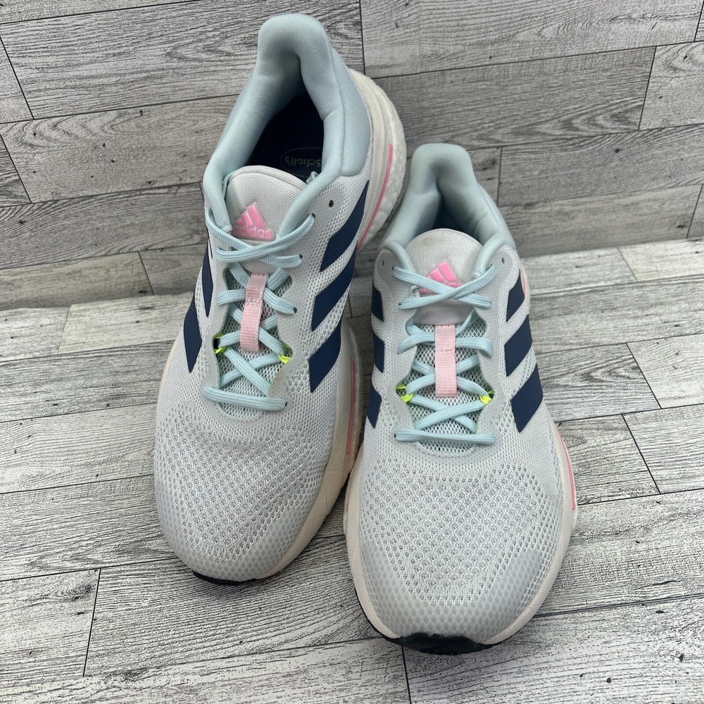 adidas Women's Light Blue Navy Pink Running Shoes
